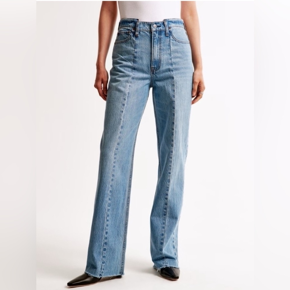 Abercrombie & Fitch Light Blue Straight Leg Jeans